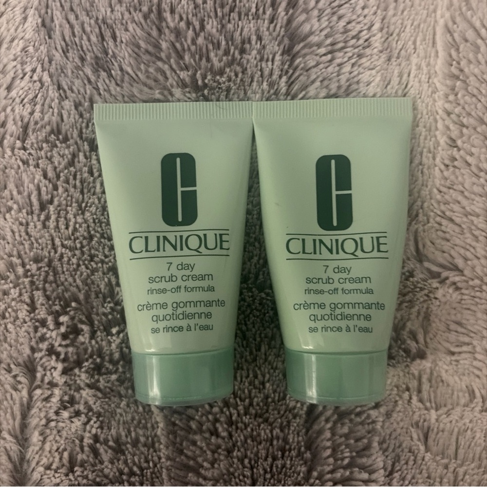 2 CLINIQUE 7 Day Scrub Cream Rinse-Off Formula~2 x 1 FL.OZ./ 30 mL